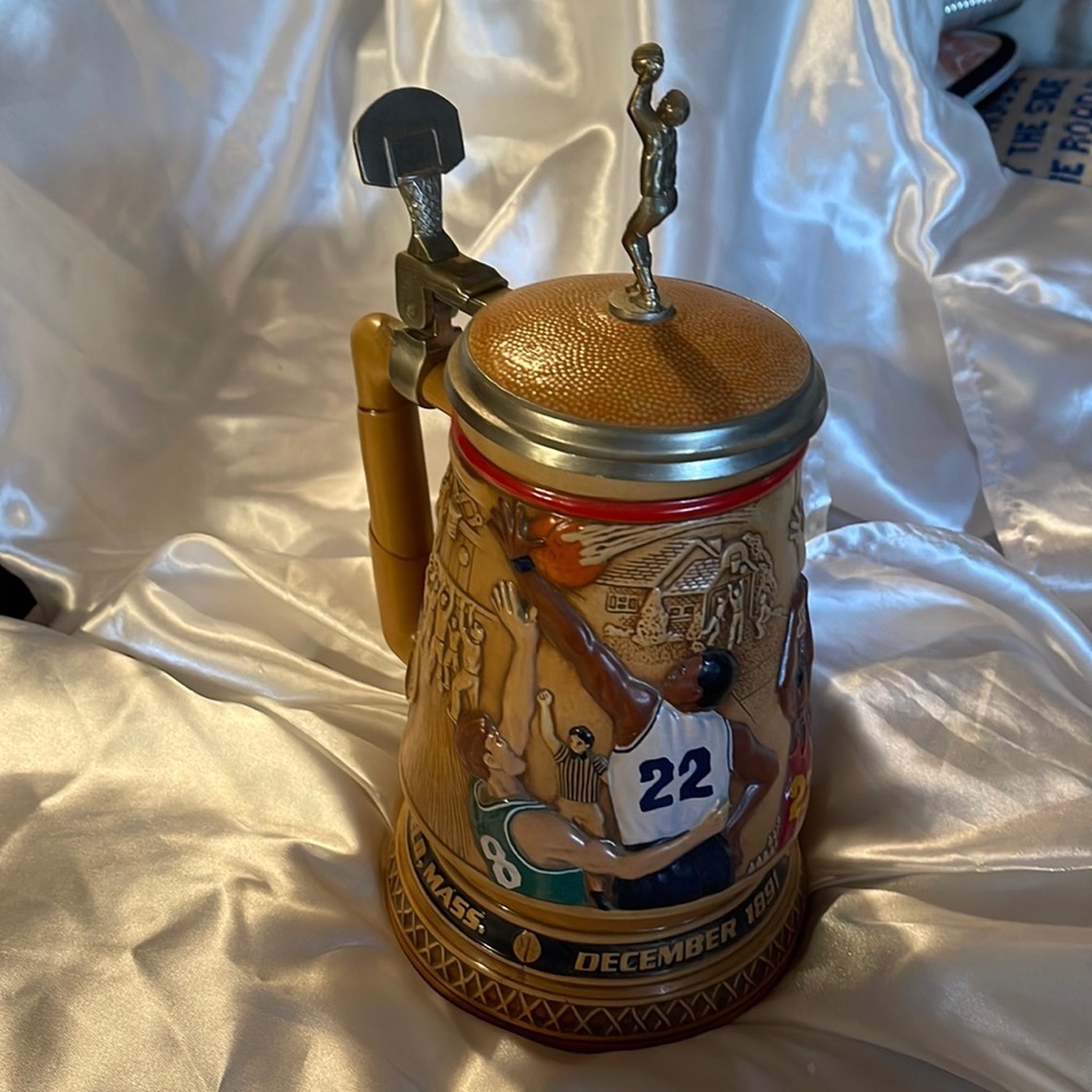 A Century of Basketball collectible Stein by Avon - numbered